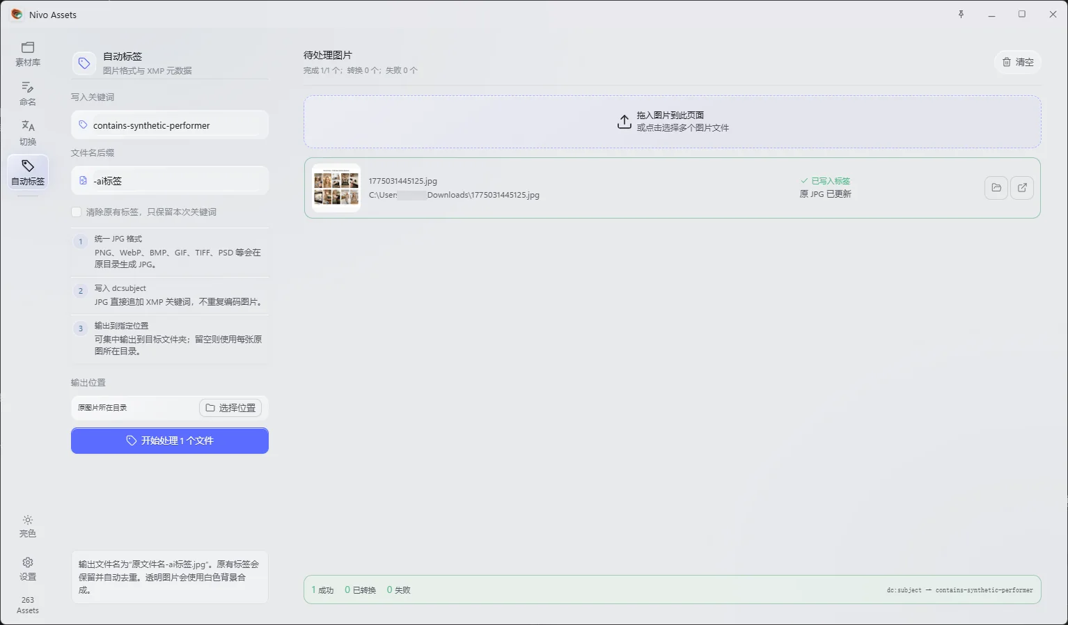 Nivo Assets 自动标签与设计效率工具